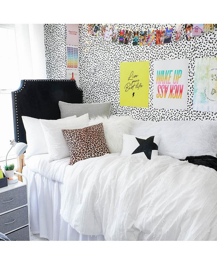 Dormify Juliette Eyelash Fringe Comforter and Sham Set, Cotton, Twin