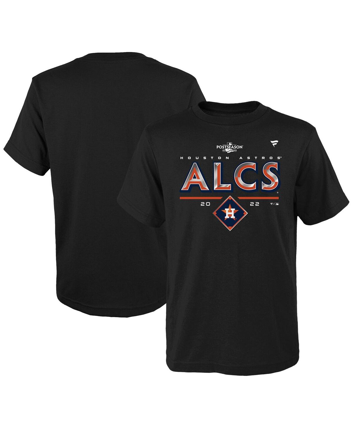 Shop Fanatics Big Boys  Black Houston Astros 2022 Division Series Winner Locker Room T-shirt