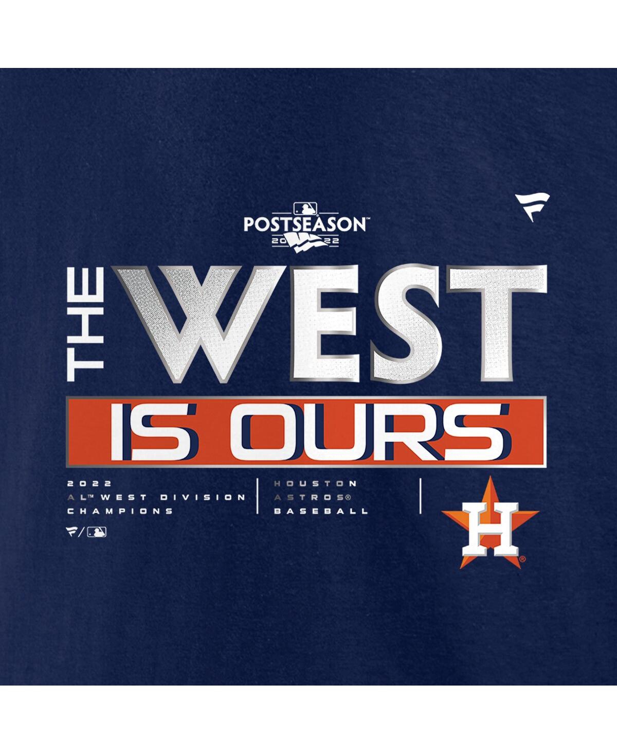 Fanatics Branded Navy Houston Astros 2022 Al West Division Champions Locker Room T-shirt In Navy