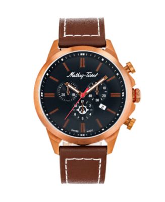 Mathey Tissot Men s Field Scout Collection Chronograph Brown