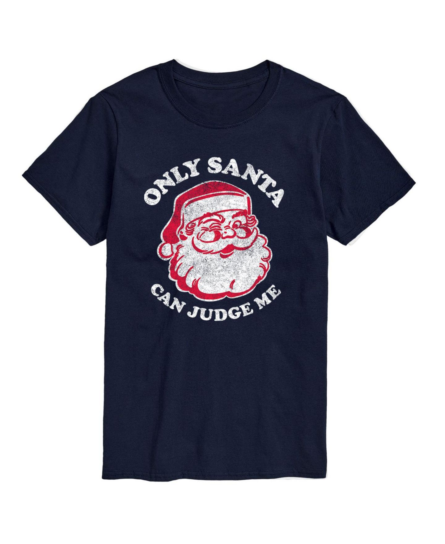 Мужская футболка AIRWAVES Only Santa Can Judge Short Sleeve, цвет: Синий — фото 1