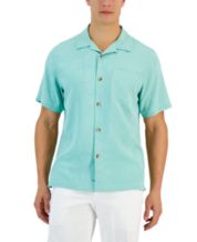 Men's Los Angeles Dodgers Tommy Bahama Black Baseball Bay Button-Up Shirt