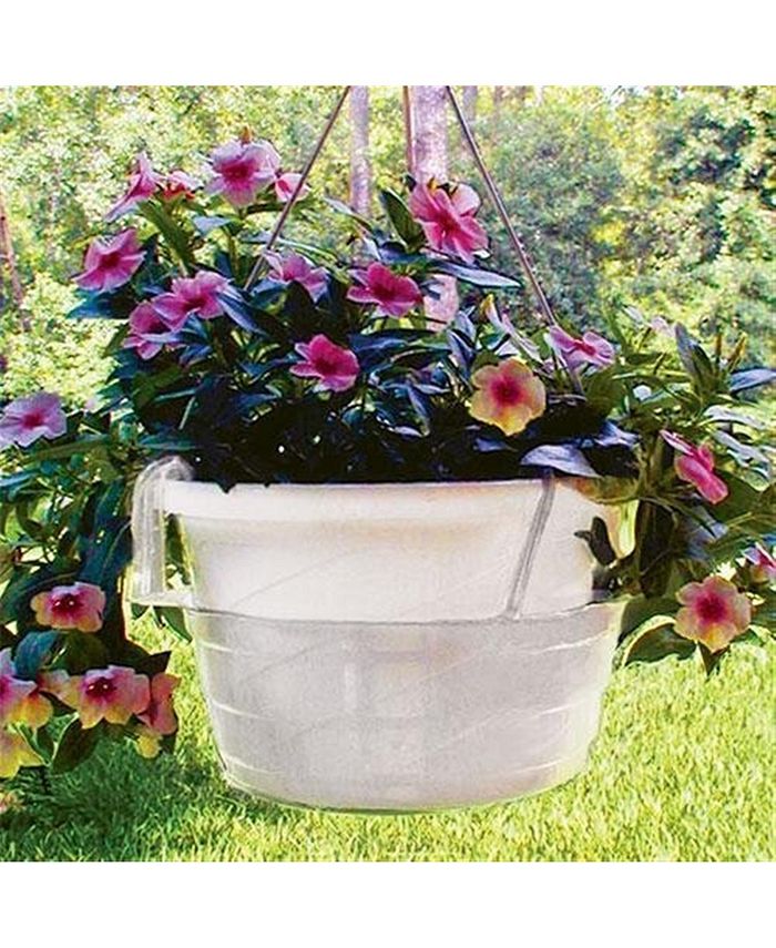 Curtis Wagner Plastics HB8050 Hanging Basket Drip Pan, 8Inch, Clear 1