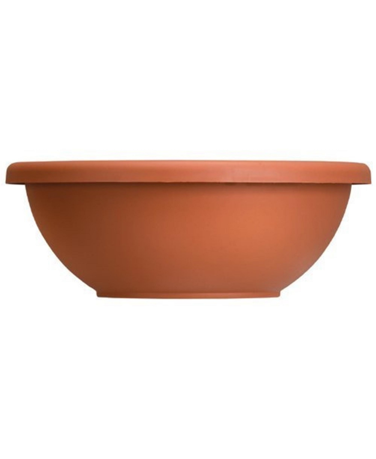 Hc Companies Round Plastic Garden Bowl Planter Clay Color 12 Inch - Terracotta