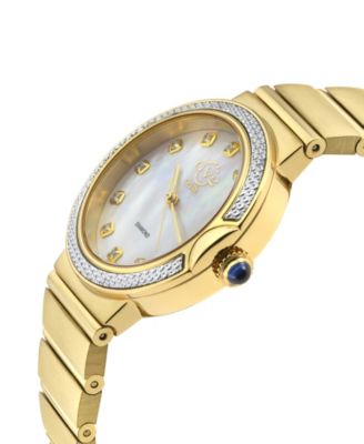 Women's Sorrento Swiss Quartz Diamond Accents Ion Plating Gold-Tone Stainless Steel Bracelet Watch 32mm