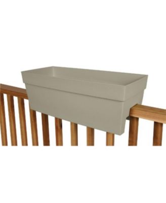 Plastic Rail Planter Rectangle N352738 Portabella 27 Inch