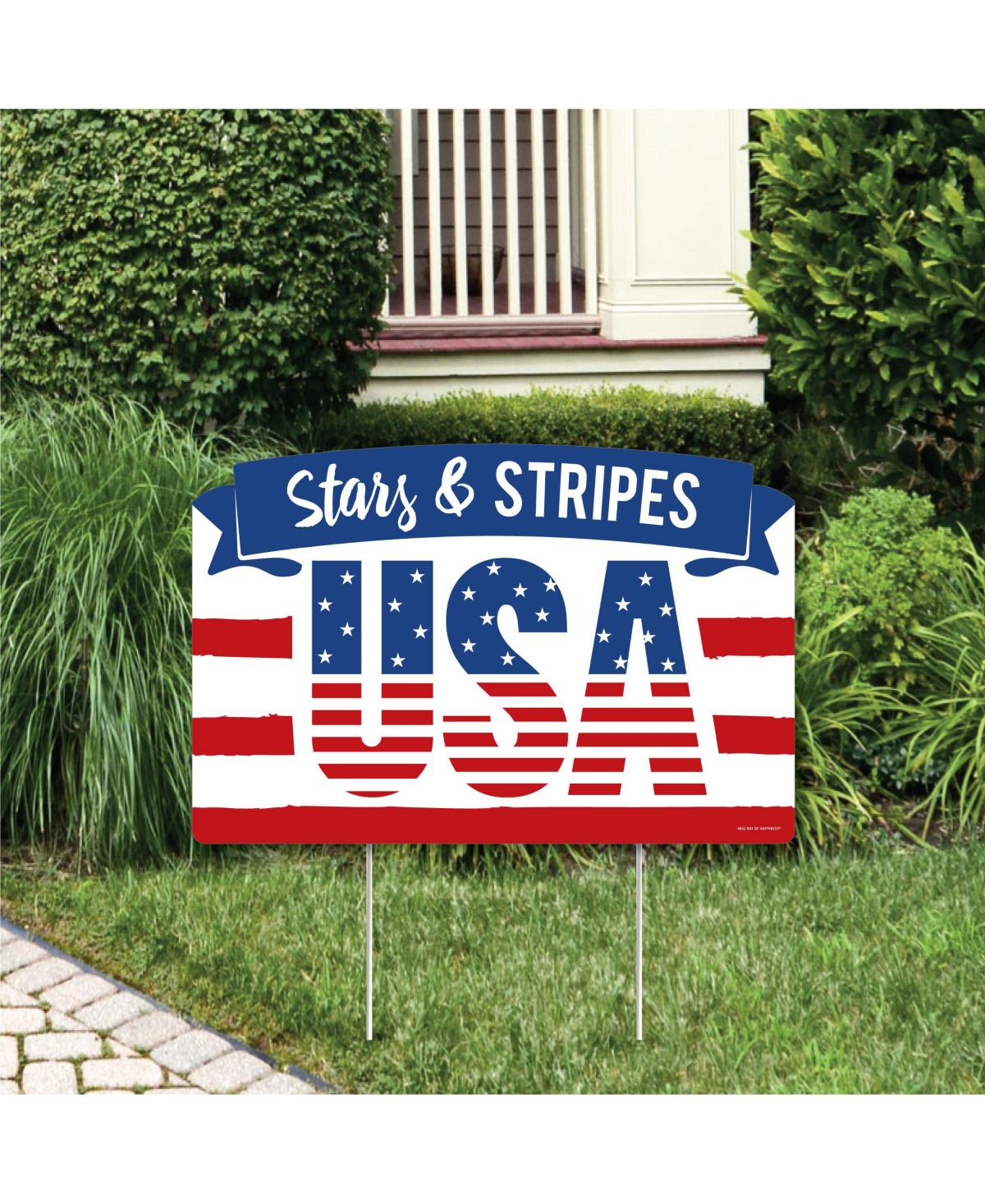 Stars & Stripes - Usa Patriotic Party Yard Sign Lawn Decor - Party Yardy Sign