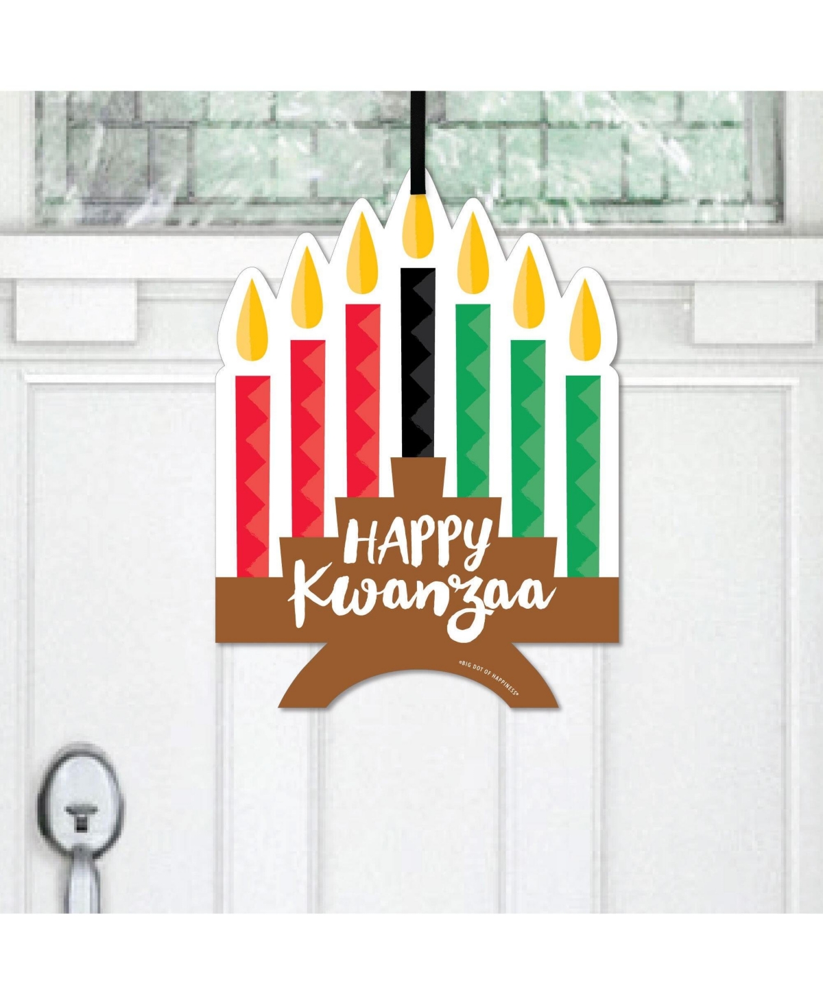 Happy Kwanzaa - Heritage Holiday Party Outdoor Porch Front Door Decor 1 Pc Sign