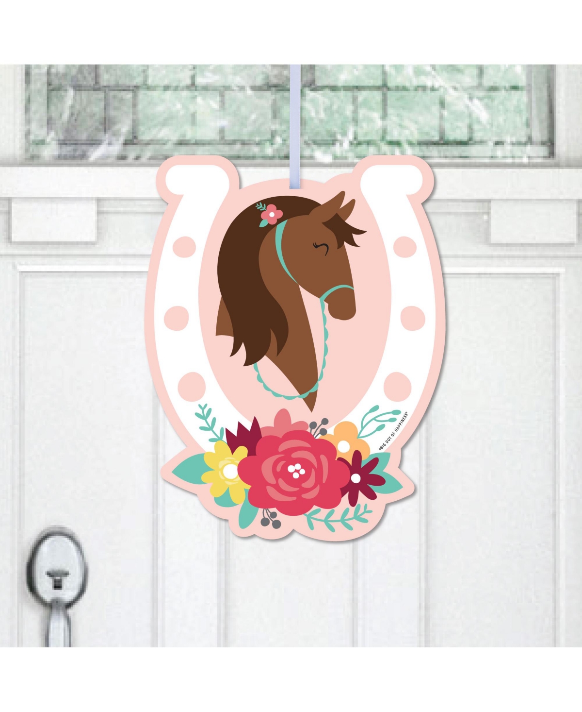 Run Wild Horses Pony Birthday Party Outdoor Door Decor - 1 Piece Sign
