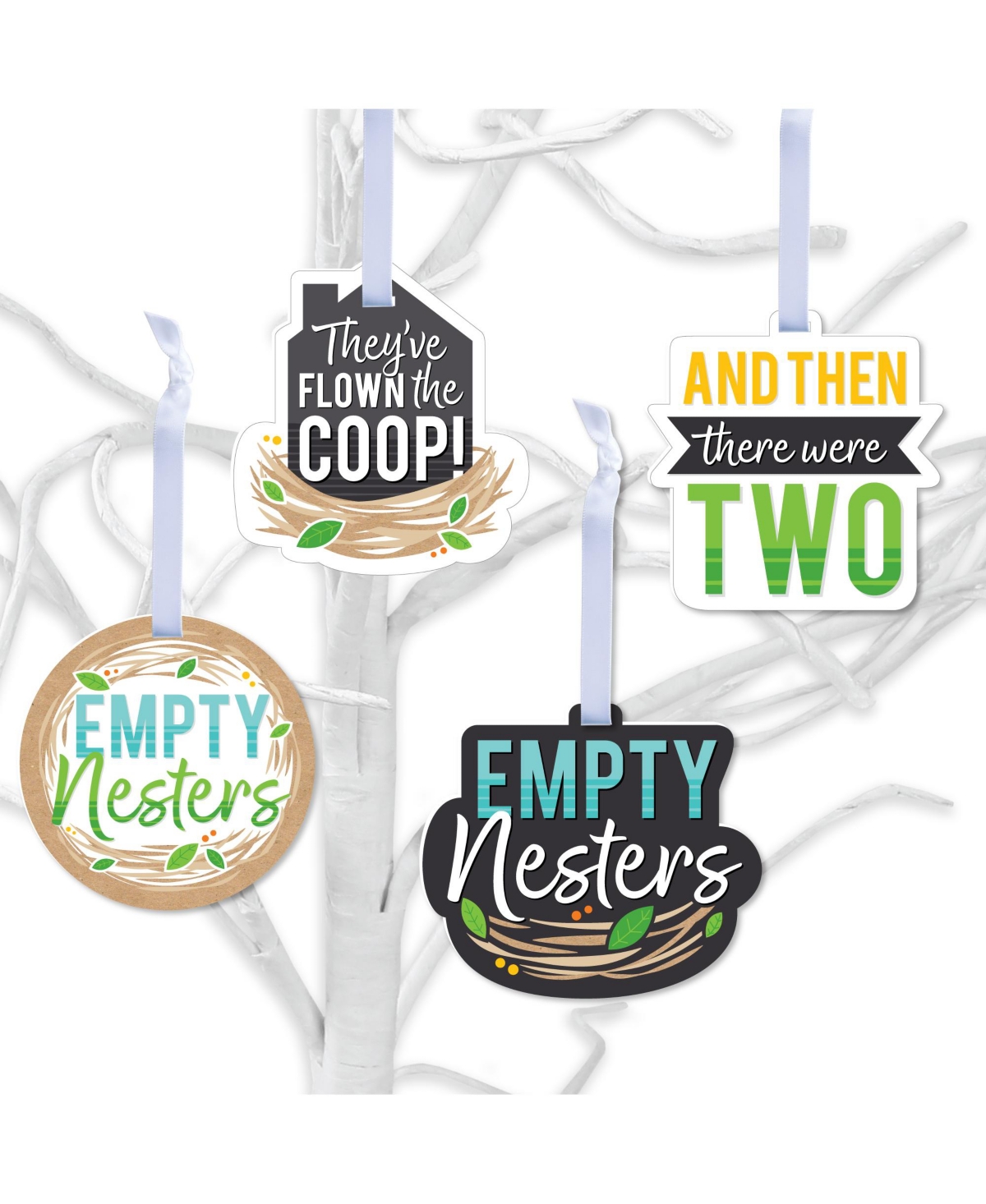Empty Nesters - Empty Nest Decorations - Tree Ornaments - Set of 12