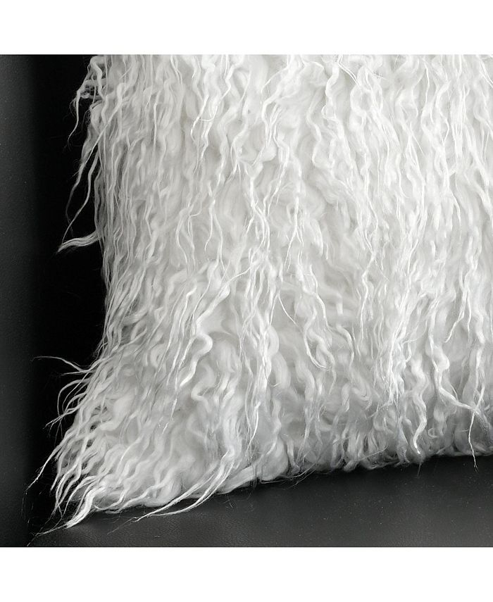 Lush Décor - Luca Decorative Pillow White Single 18x18