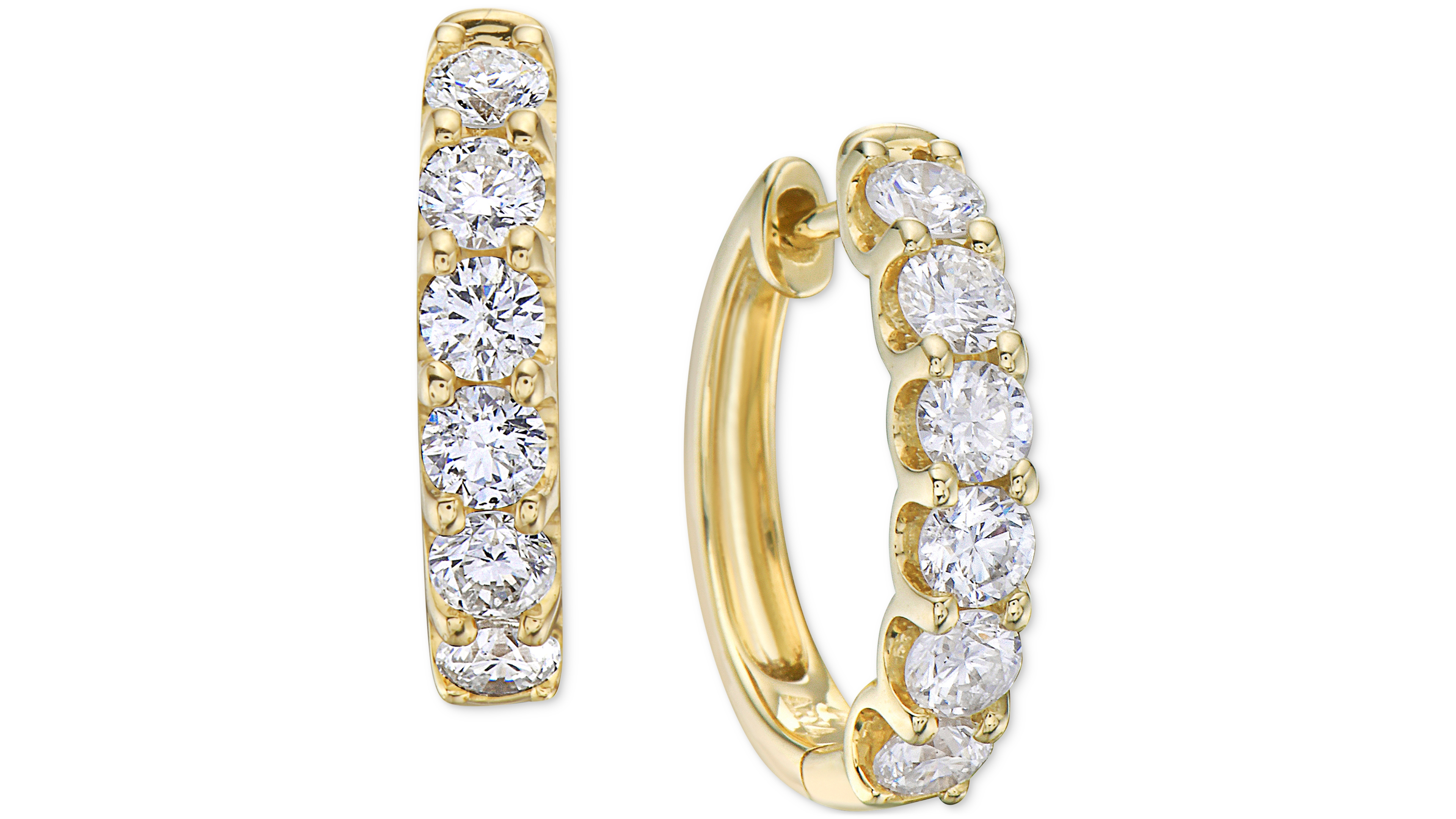 Diamond Small Hoop Earrings (2 ct. t.w.)
