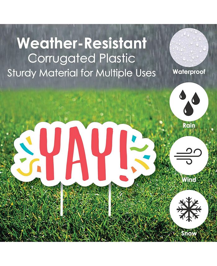 Big Dot of Happiness Congrats Outdoor Lawn Decorations