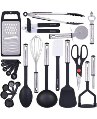 Zulay Kitchen Nylon Kitchen Utensils Stainless Steel Cooking Utensils   23276606 Fpx.tif