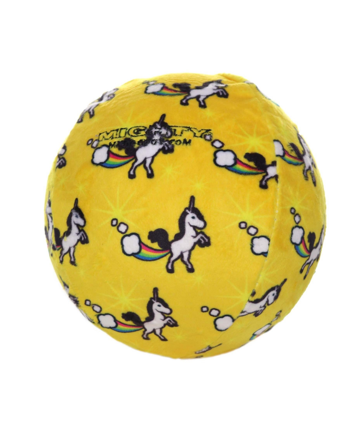 Ball Large Unicorn, Dog Toy - Yellow