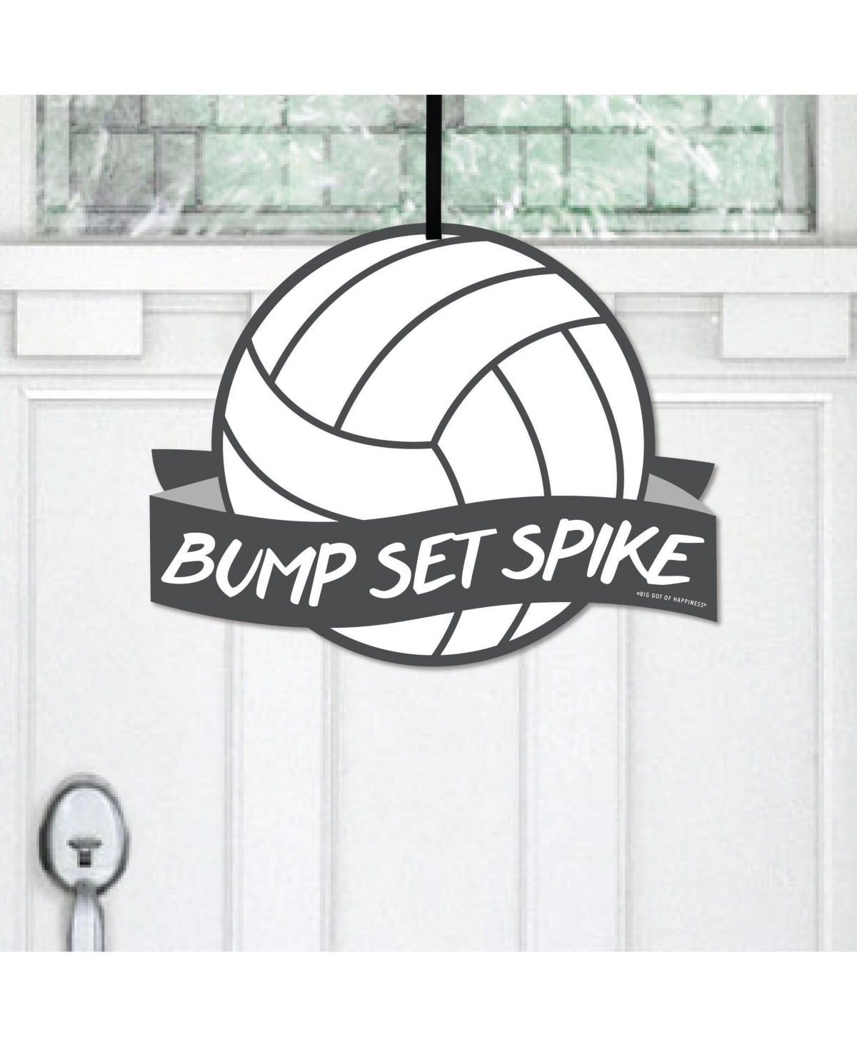 Bump, Set, Spike - Volleyball - Hanging Porch Outdoor Front Door Decor 1 Pc Sign