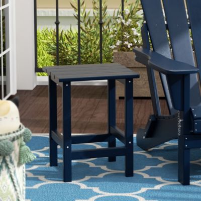 All-Weather Outdoor Patio Poly Adirondack Side Table