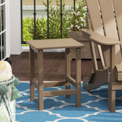 All-Weather Outdoor Patio Poly Adirondack Side Table