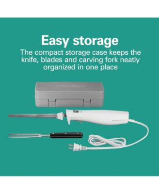 Electric Knife Set with Fork and Case - 74251