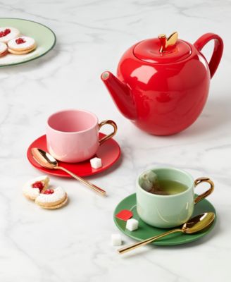Make it Pop Cup Saucer 8 Piece Set, Service for 4