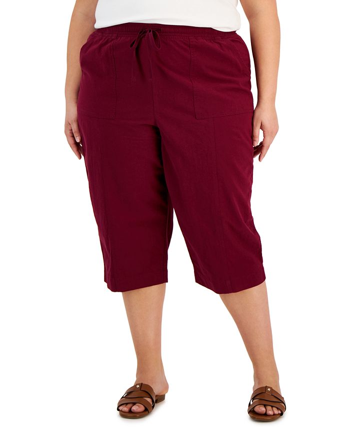 Karen Scott Plus Size Quinn Capri Pants, Created for Macy's - Macy's