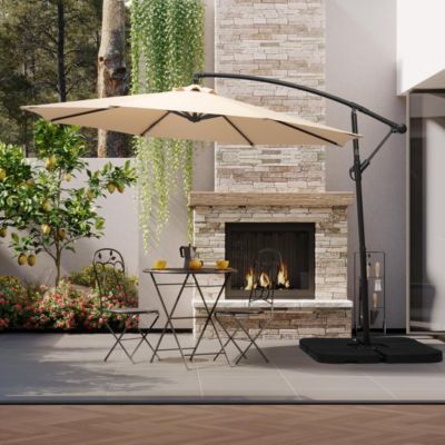 10 Ft Outdoor Patio Cantilever Offset Umbrella