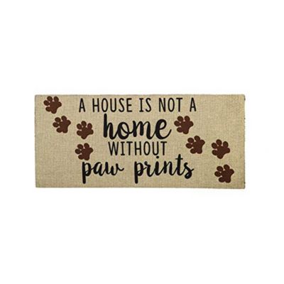 Indoor Outdoor Doormat Bundle Set of 4 - Frame and 3 Welcome Paw Print Pet Inserts