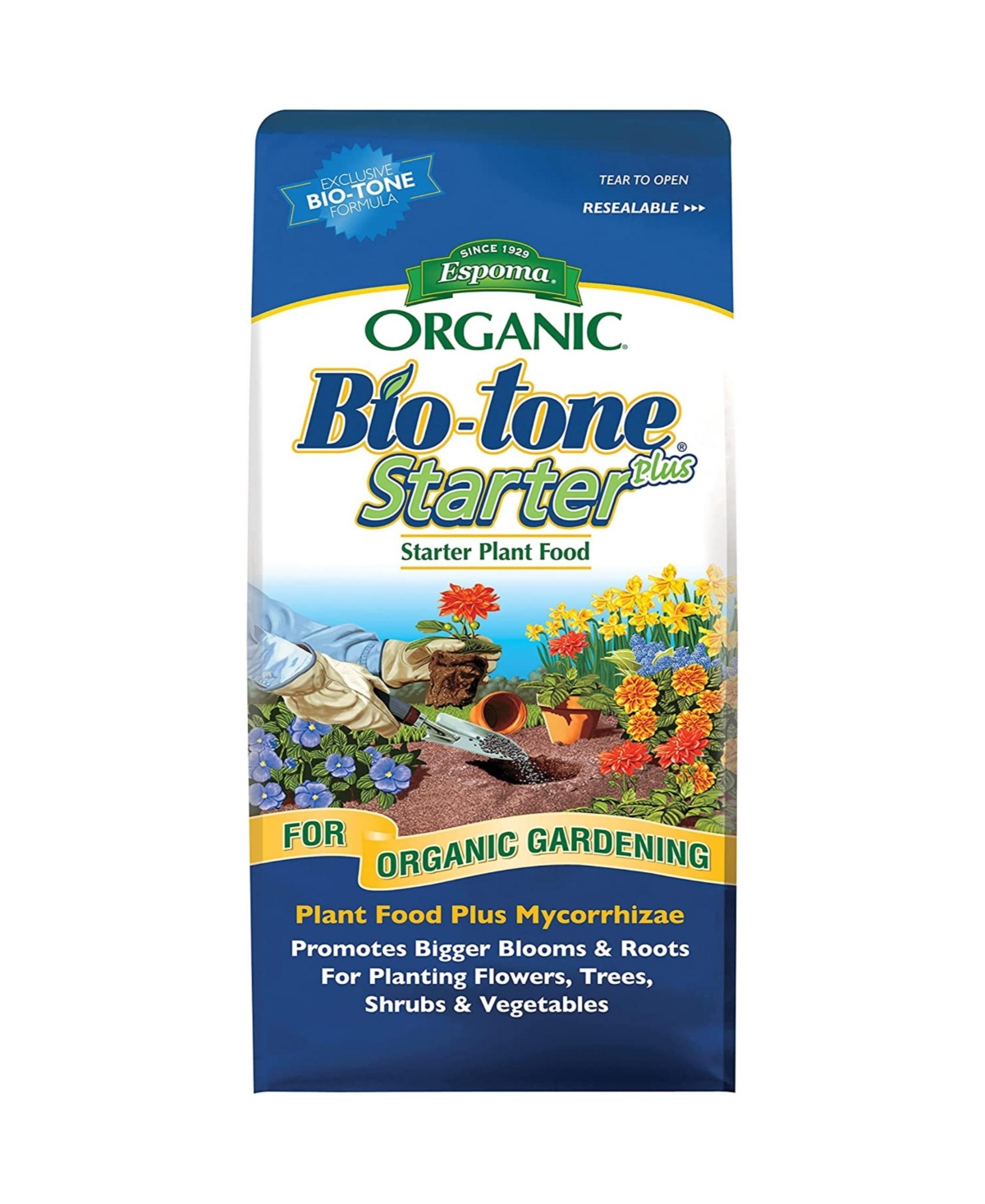 Organic Bio Tone Starter Plus Starter Plant Food, 18lb - Brown