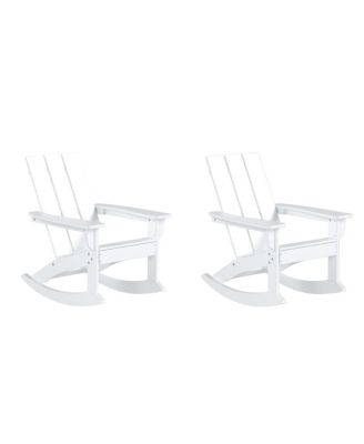 Modern Adirondack Outdoor Rocking Chair Set of 2