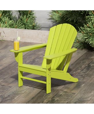 All-Weather Contoured Outdoor Poly Adirondack Chair