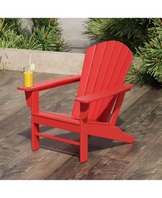 All-Weather Contoured Outdoor Poly Adirondack Chair