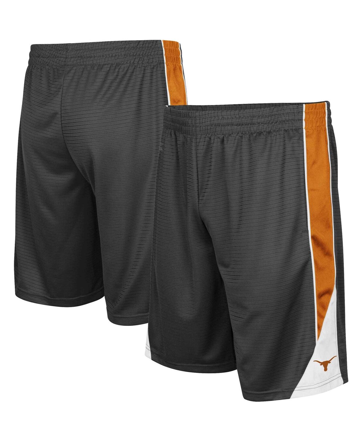 Colosseum Men's  Charcoal, Texas Orange Texas Longhorns Turnover Shorts In Charcoal,texas Orange