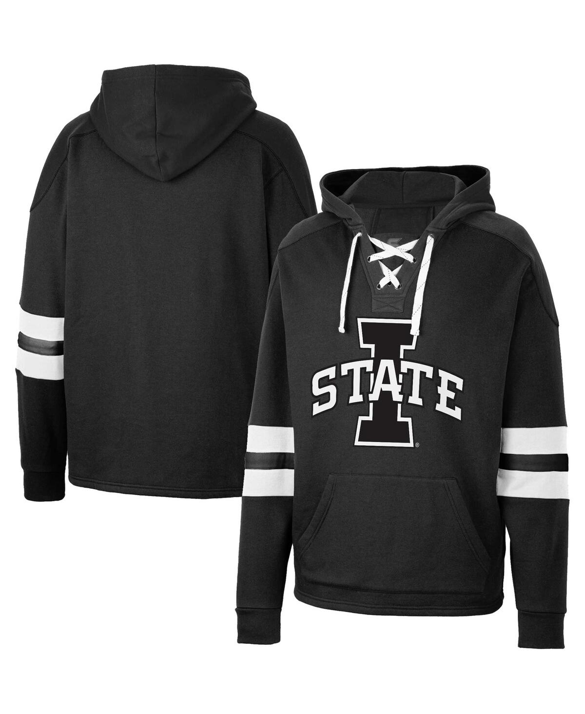 Colosseum Men's  Black Iowa State Cyclones Lace-up 4.0 Pullover Hoodie