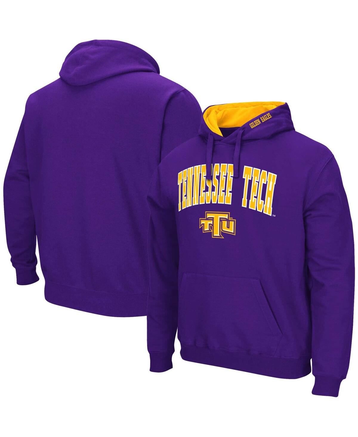 Colosseum Men's  Purple Tennessee Tech Golden Eagles Arch & Logo Pullover Hoodie In Purple