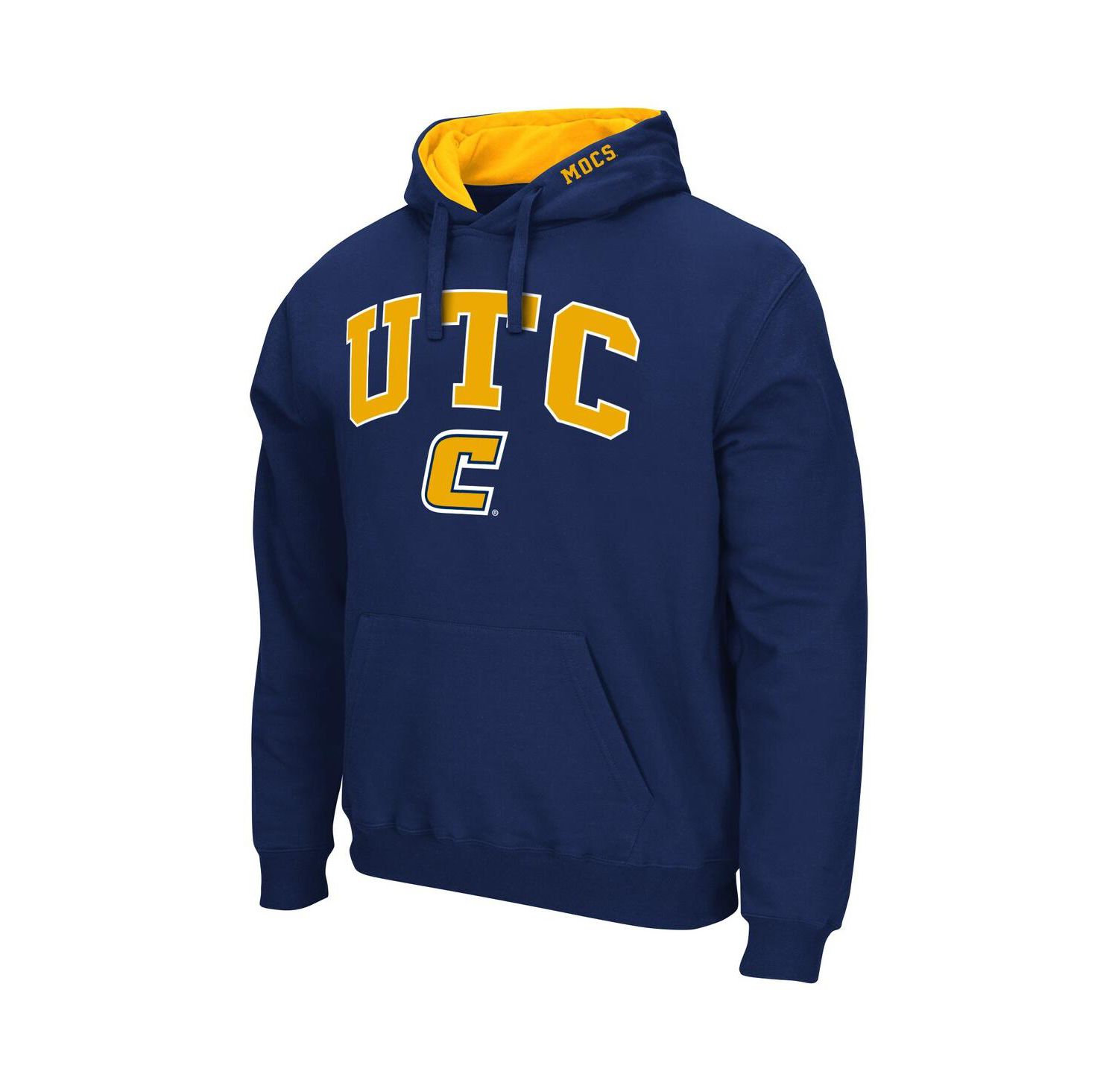 Men's Navy Tennessee Chattanooga Mocs Arch & Logo Pullover Hoodie
