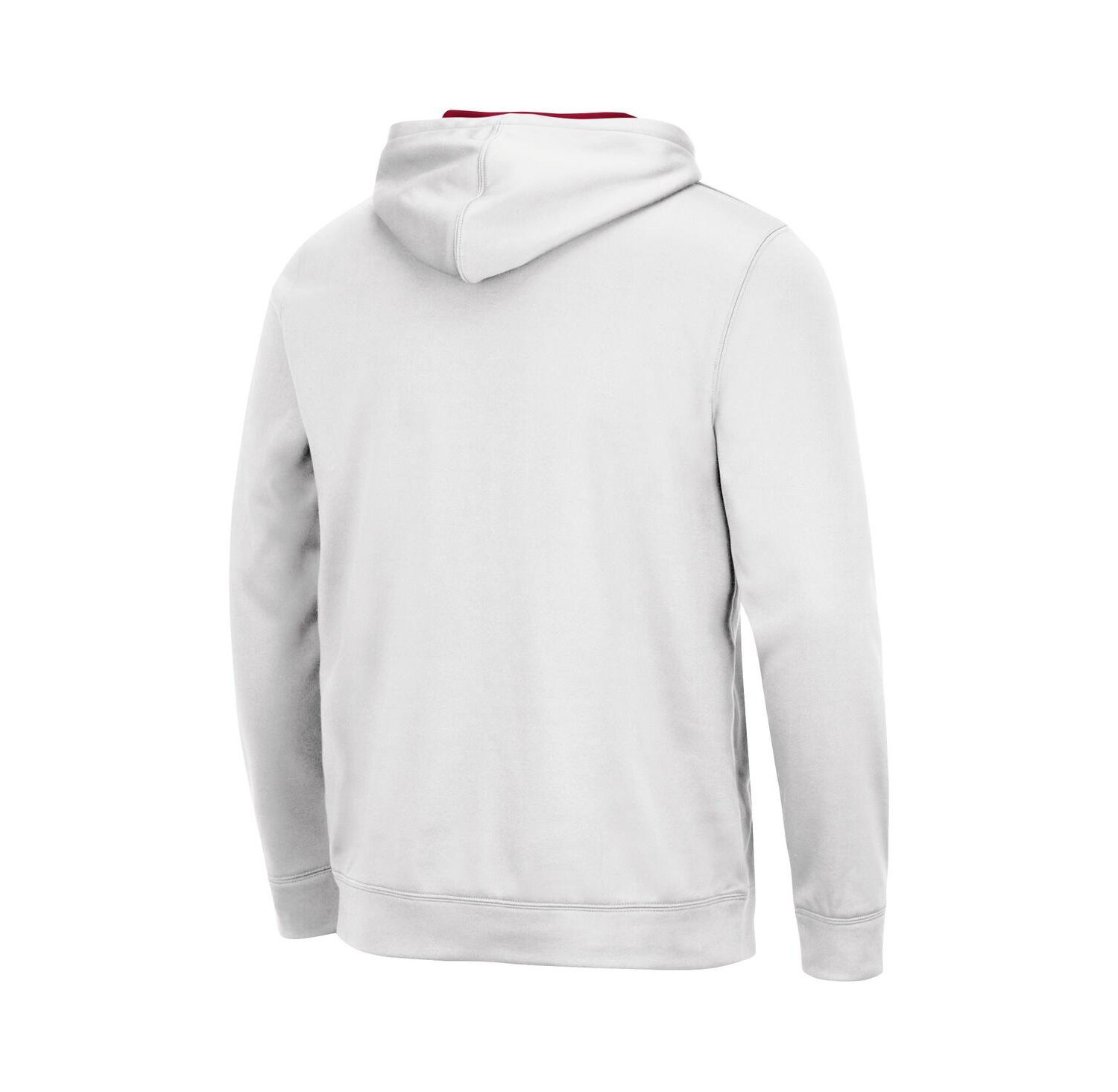 Men's White Oklahoma Sooners Slash Stack 2.0 Pullover Hoodie