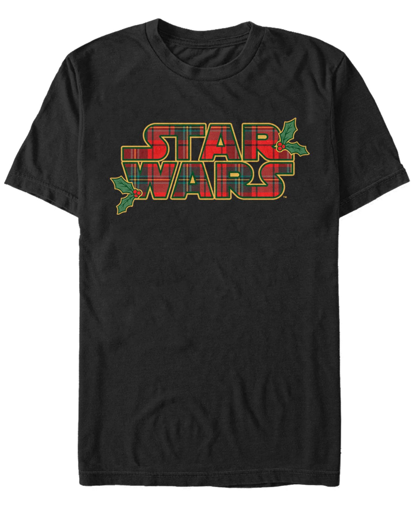 Мужская футболка Fifth Sun Star Wars Tartan Logo Short Sleeves, цвет: Чёрный — фото 1