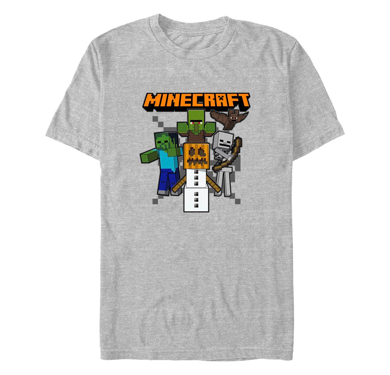 Men's Minecraft Pumpkin King Short Sleeves T-shirt