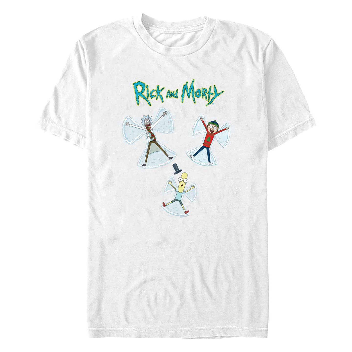 Мужская футболка Fifth Sun Rick and Morty Snow Angels Short Sleeves, цвет: Белый — фото 1