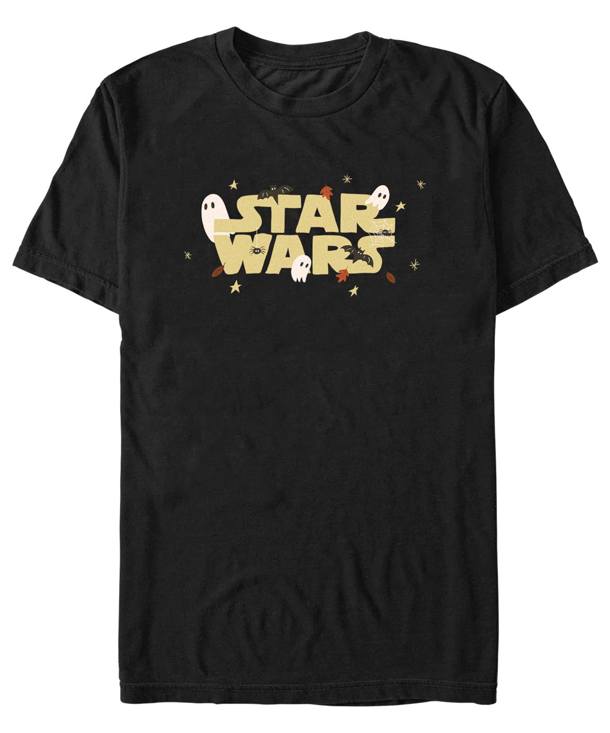 Fifth Sun Men's Star Wars Mandalorian Haunted Logo Short Sleeves T-shirt In Black