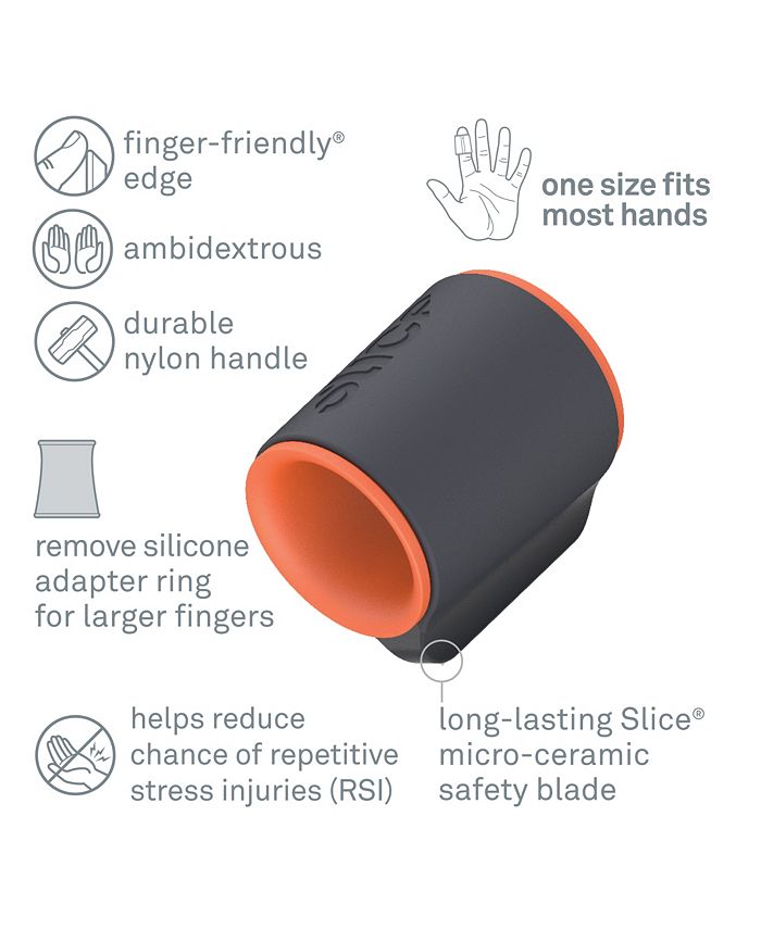 Slice 10583 Safety Cutter Ring Comfortable Fingertip Fit Package