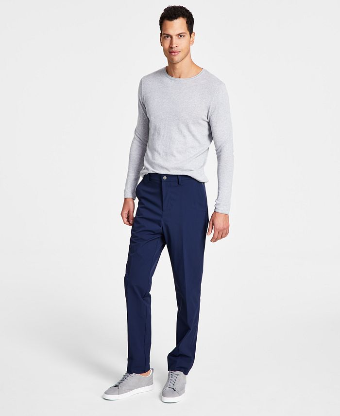 Calvin Klein Men's Slim Fit Tech Solid Performance Dress Pants Macy's