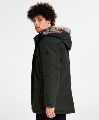 Men's Hooded Bib Snorkel Parka Coat