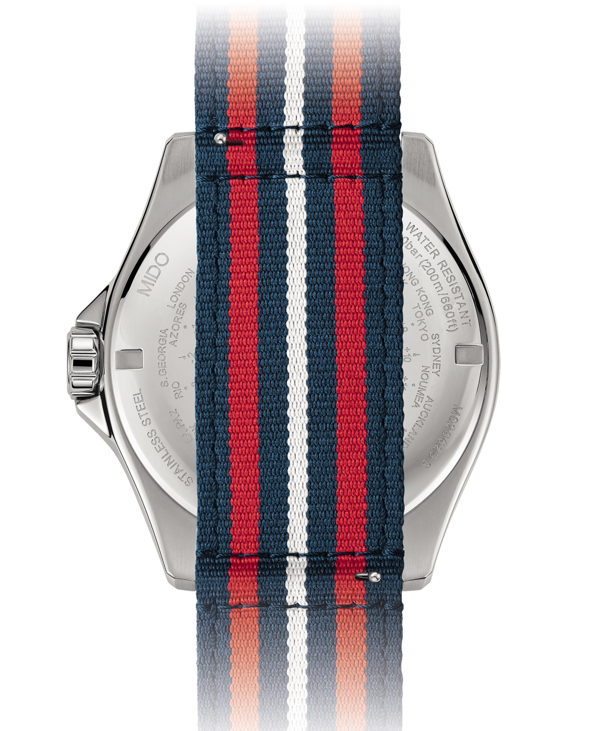 Mido Men's Swiss Automatic Ocean Star Gmt Stainless Steel Bracelet Watch 44mm
