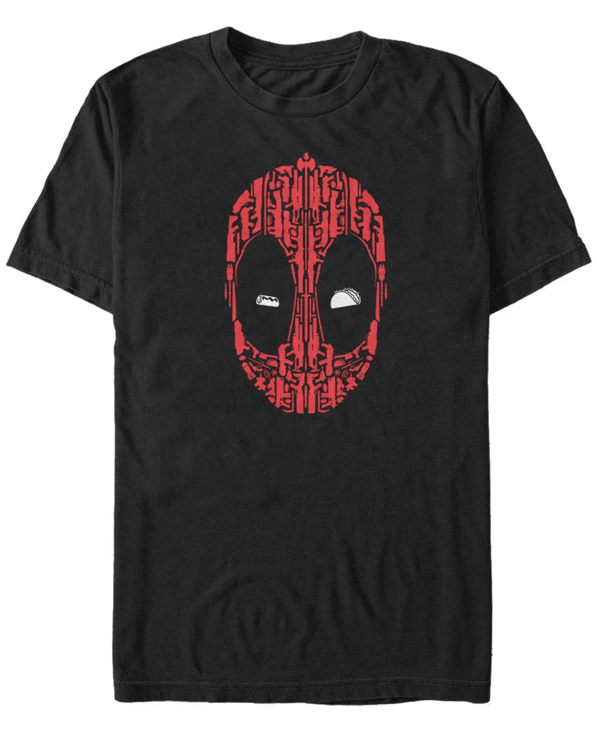 Fifth Sun Men's Silhouette Deadpool Short Sleeve T-shirt In Black
