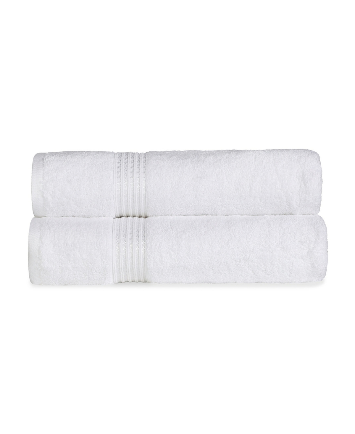 Superior Solid Quick Drying Absorbent 2 Piece Egyptian Cotton Bath Sheet Towel Set Bedding In White