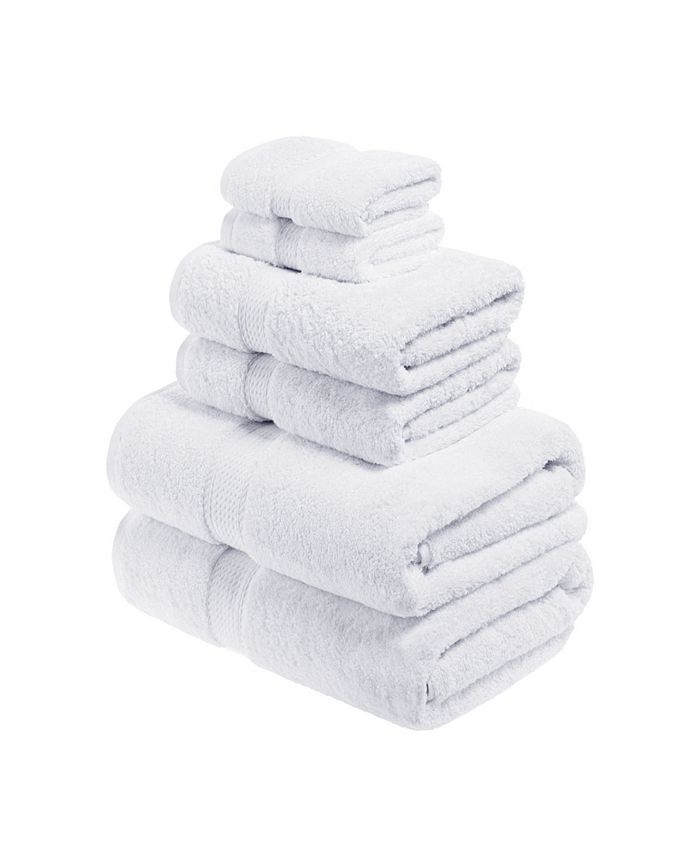 COTTON CRAFT Ultra Soft 6 Piece Towel Set - Highly Absorbent Bathroom  Shower 
