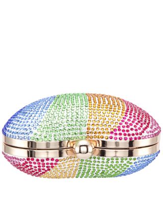 Women's Crystal Heart Minaudiere Bag