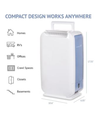 13 Pint Small-Area Desiccant Dehumidifier with Drain Hose