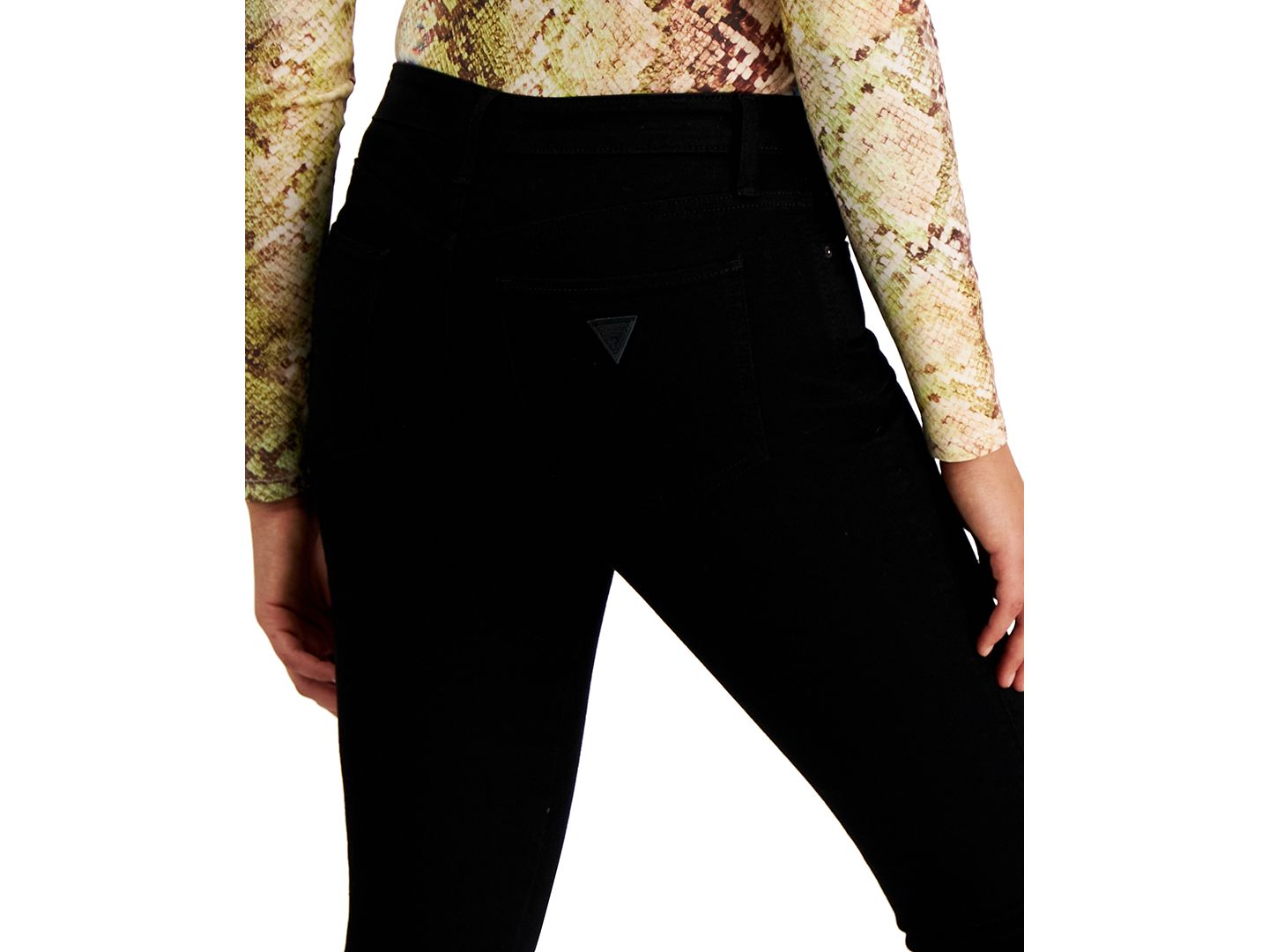 Женские джинсы GUESS Mid-Rise Sexy Curve Skinny, цвет: Чёрный — фото 6
